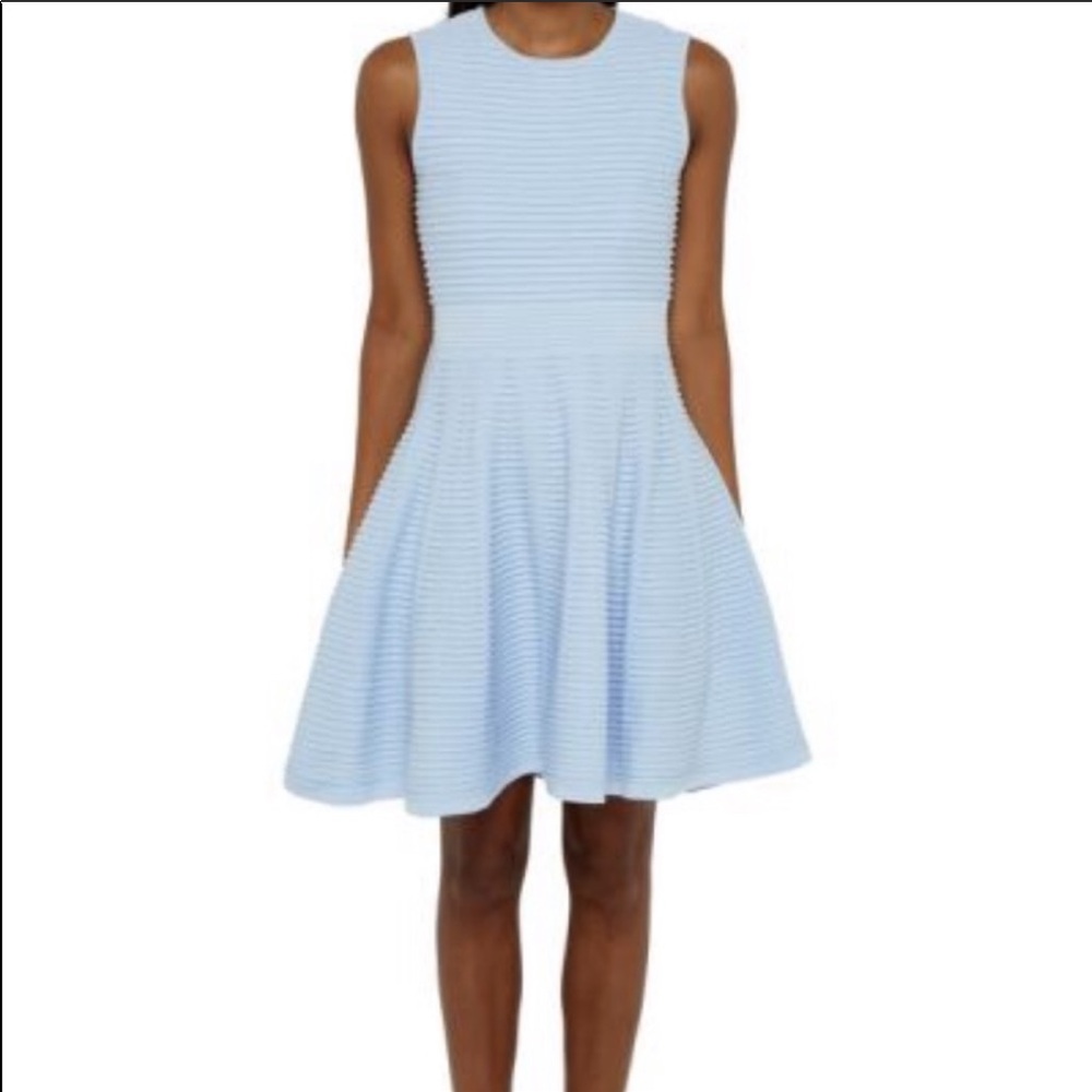 Ted Baker Nayde Blue Ribbed Dress